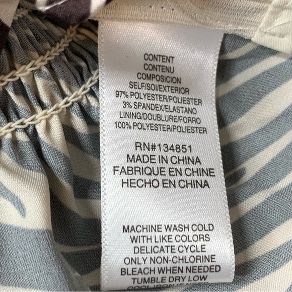 WAYF Heartbreaker Smock Waist Blouse in Espresso Zebra - Picture 13 of 13